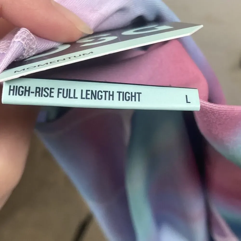 NWT DSG Girls Momentum High-Rise Full Length Tight Ice Pop Ombré Size L